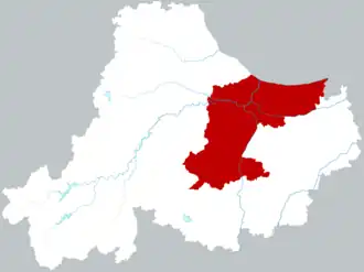 Localisation de Wúxīng Qū