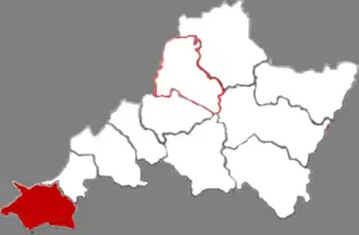 Localisation de Língshí Xiàn