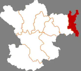 Localisation de Liǎngdāng Xiàn