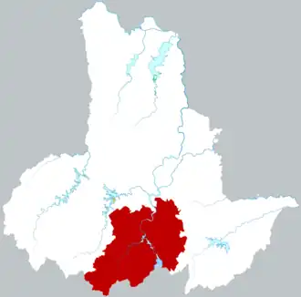 Localisation de Huòshān Xiàn