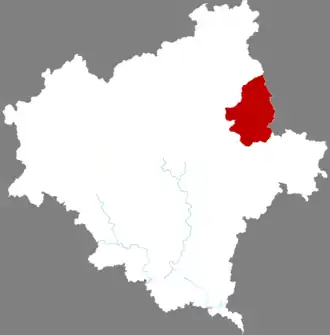 Localisation de Sōngxī Xiàn