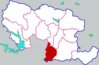 Localisation de Xīnyě Xiàn