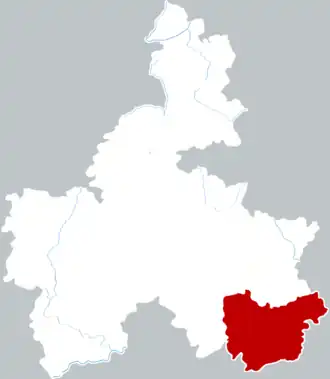 Localisation de Lìbō Xiàn