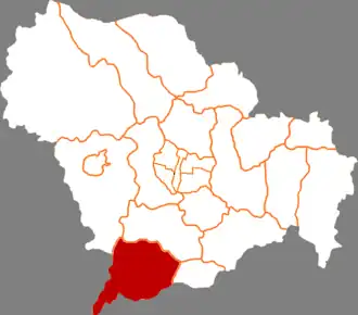 Localisation de Zànhuáng Xiàn