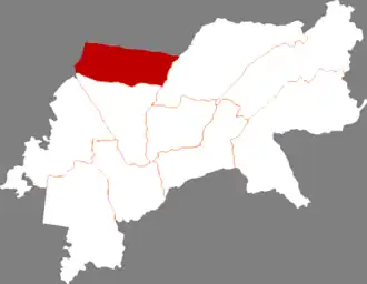 Localisation de Míngshuǐ Xiàn