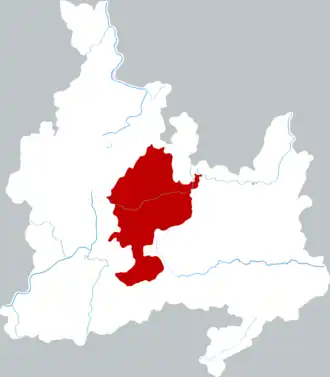 Localisation de Yìnjiāng tǔjiāzú miáozú Zìzhìxiàn