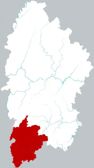 Localisation de Fènghuáng Xiàn