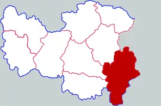 Localisation de Shāngchéng Xiàn