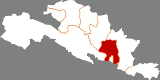 Localisation de Mínlè Xiàn