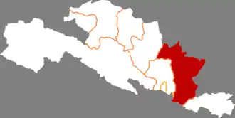 Localisation de Shāndān Xiàn