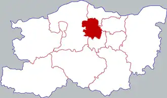 Localisation de Zhōngyuán Qū