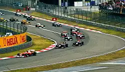 Photo du départ du Grand Prix de Chine 2010