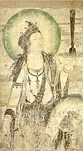Bodhisattva. Peinture murale. Chine Xe&nbsp;siècle.