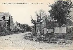 La place après la guerre.