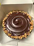 Ganache au chocolat.