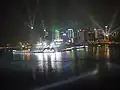 Vue de Chongqing de nuit.