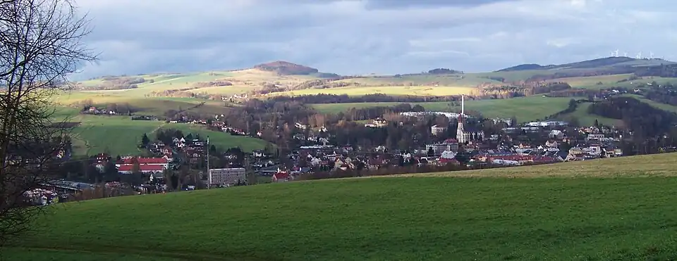 Vue générale de Chrastava.