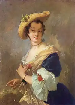 Portrait d'une dame au chapeau de paille, Hanovre, Niedersächsisches Landesmuseum.