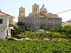 Église orthodoxe de Kokkari et ses vignes