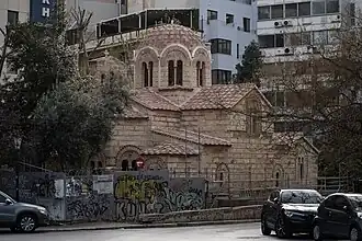 L'église en avril 2024, en partie restaurée.