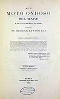 Sul moto ondoso del mare e su le correnti di esso specialmente su quelle littorali, 1866
