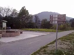 Avant le tournant près de Tarvisio.