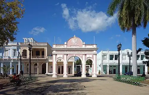 L'arc de triomphe du Parque Marti à Cienfuegos.