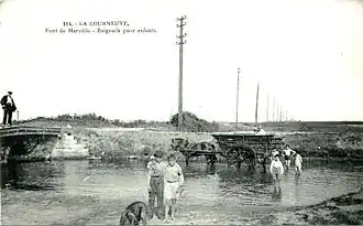 Le Croult à La Courneuve au début du XXe&nbsp;siècle.