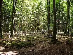 Le cimetière franco-anglais du maquis Bernard.