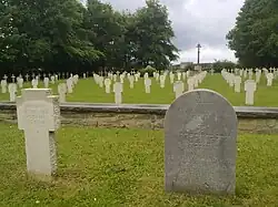 Tombe d'un soldat juif-allemand au cimetière Franco-Allemand.