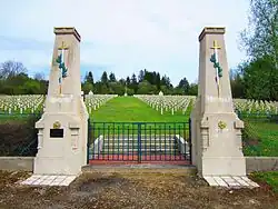 Cimetière militaire francais. Nécropole nationale de Vaux-Racine.