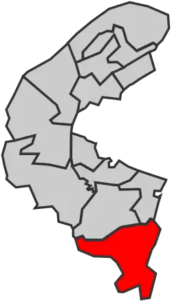 La treizième circonscription en 1986.