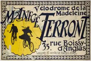 Vélodrome de la Madeleine, affiche de la fin du XIXe siècle.
