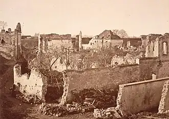 La porte de secours en 1870.