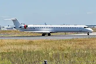 CRJ-1000 de Cityjet immatriculé EI-HIE en 2024.