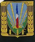 insigne du CJF (1er&nbsp;modèle) noir.