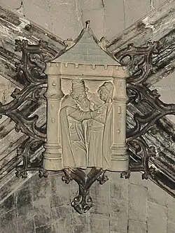Clé de voûte Sainte-Anne & Saint-Joachim.
