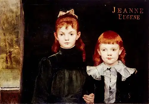 Portraits de Mlle Jeanne et de M. Eugène Raba,Musée d'Art et d'Histoire Paul-Éluard.