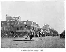 La place en 1897, sur une photo de Clément Maurice.