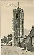 Carte postale de l'ancienne église vers 1910.