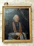 Tableau - portrait d'un ecclésiastique.