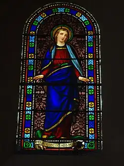 Vitrail de la Vierge Marie.