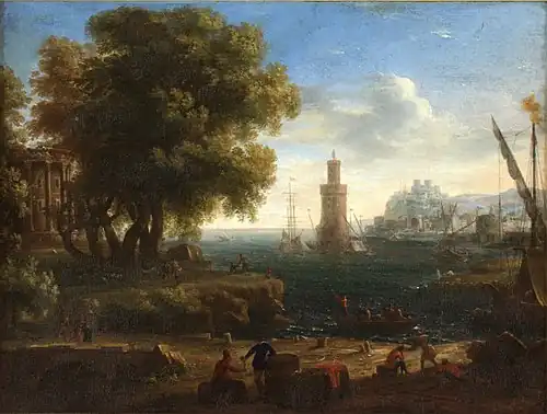 Paysage de port, 1633, musée d'Art de Ponce.