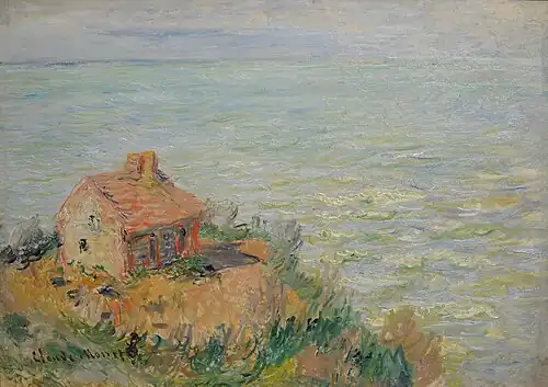 Claude Monet, Cabane des douaniers (1882). Crédit : Alban Gilbert