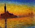 Claude Monet, Crépuscule, Venise (1908)