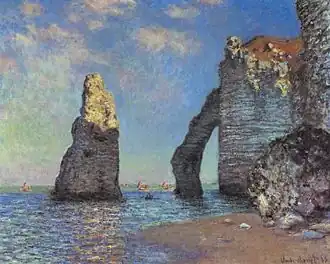 Claude Monet, Les falaises à Étretat, 1885, huile sur toile