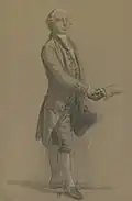 Étude pour le tableau représentant l’assemblée de Vizille de 1788 : Claude Périer (1742-1801) en redingote, par Alexandre Debelle.