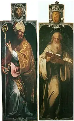 Saint Benoît et Saint Nicolas de Bari, Claudio Ridolfi