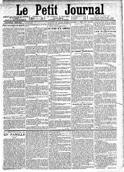 Le Petit Journal faisait ouvertement campagne contre Clemenceau. Sur cette une du 19 août 1893, un article satirique de Judet le suspecte d'avoir «&nbsp;fabriqué les papiers Norton&nbsp;» «&nbsp;pour faire diversion aux accusations embarrassantes&nbsp;».