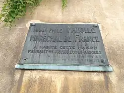 Plaque commémorativeà Clermont-Ferrand